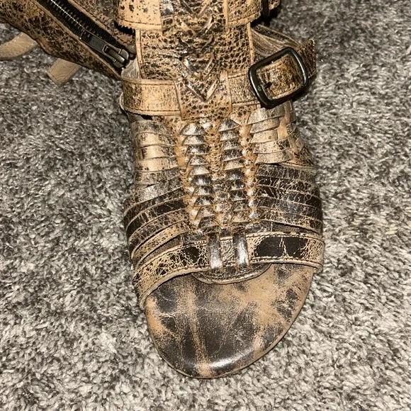Bed Stu Aurelia Leather Tall Huarache Sandal Size 7 - Picture 9 of 15